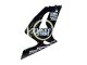 2003-2004 Kawasaki ZX6R Motorcycle Fairings - Glossy Black White Motul Lucky Strike