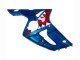 2003-2004 Kawasaki ZX6R Motorcycle Fairings - Blue White Red Shark