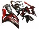 2003-2004 Kawasaki ZX6R Motorcycle Fairings - Glossy Black Red Flame