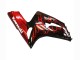 2003-2004 Kawasaki ZX6R Motorcycle Fairings - Glossy Black Red Flame