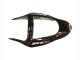 2003-2004 Kawasaki ZX6R Motorcycle Fairings - Glossy Black Red Flame