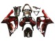 2003-2004 Kawasaki ZX6R Motorcycle Fairings - Glossy Black Red Flame
