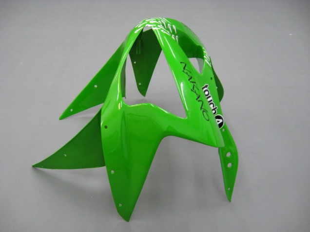 2003-2004 Kawasaki ZX6R Motorcycle Fairings - Green White Black Elf Bridgestone