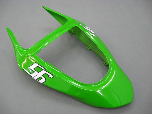 2003-2004 Kawasaki ZX6R Motorcycle Fairings - Green White Black Elf Bridgestone
