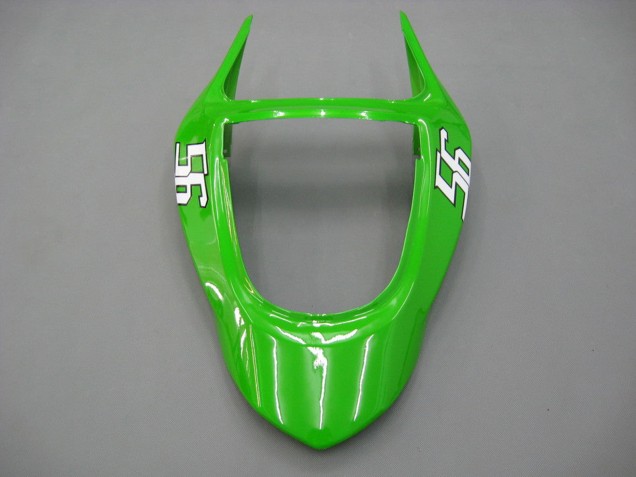 2003-2004 Kawasaki ZX6R Motorcycle Fairings - Green White Black Elf Bridgestone