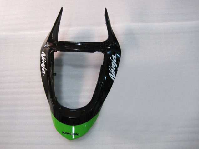 2003-2004 Kawasaki ZX6R Motorcycle Fairings - Green Black Elf Bridgestone
