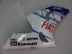 2003-2004 Kawasaki ZX6R Motorcycle Fairings - White Blue Red Fiat