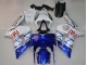 2003-2004 Kawasaki ZX6R Motorcycle Fairings - White Blue Red Fiat