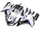 2005-2006 Kawasaki ZX6R Motorcycle Fairings - White Purple Black Rizoma Playboy DENSO