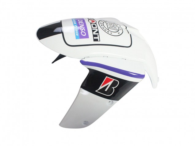 2005-2006 Kawasaki ZX6R Motorcycle Fairings - White Purple Black Rizoma Playboy DENSO