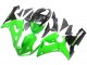 2005-2006 Kawasaki ZX6R Motorcycle Fairings - Green Black Ninja