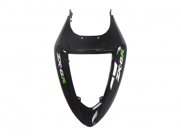 2005-2006 Kawasaki ZX6R Motorcycle Fairings - Green Black Ninja