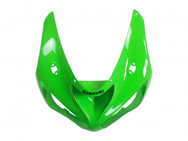 2005-2006 Kawasaki ZX6R Motorcycle Fairings - Green Black Ninja
