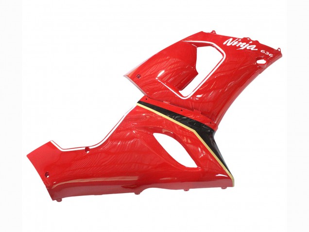 2005-2006 Kawasaki ZX6R Motorcycle Fairings - Red Yellow Black