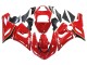 2005-2006 Kawasaki ZX6R Motorcycle Fairings - Red Yellow Black