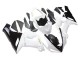 2005-2006 Kawasaki ZX6R Motorcycle Fairings - White Black Gold Ninja