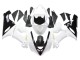 2005-2006 Kawasaki ZX6R Motorcycle Fairings - White Black Gold Ninja