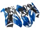 2007-2008 Kawasaki ZX6R Motorcycle Fairings - Black Blue Elf
