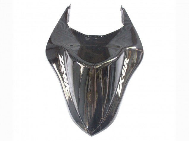 2007-2008 Kawasaki ZX6R Motorcycle Fairings - Black Silver Red Ninja