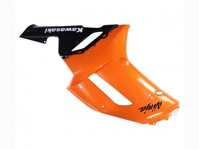 2007-2008 Kawasaki ZX6R Motorcycle Fairings - Orange Black Ninja