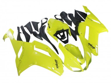 2007-2008 Kawasaki ZX6R Motorcycle Fairings - Yellow Ninja