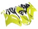 2007-2008 Kawasaki ZX6R Motorcycle Fairings - Yellow Ninja
