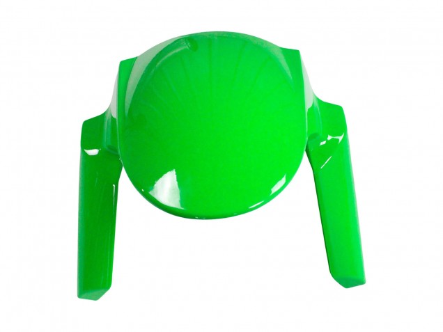 2009-2012 Kawasaki ZX6R Motorcycle Fairings - Green Glossy Black