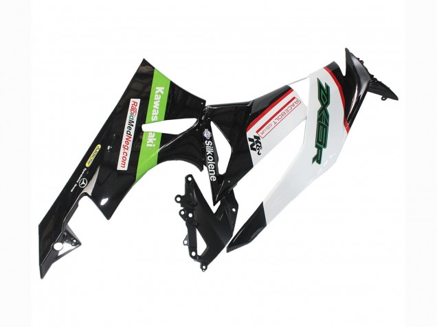2009-2012 Kawasaki ZX6R Motorcycle Fairings - White Red Black Green