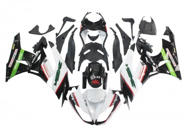 2009-2012 Kawasaki ZX6R Motorcycle Fairings - White Red Black Green
