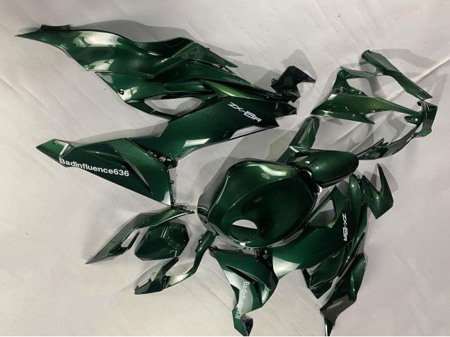 2019-2022 Kawasaki ZX6R Motorcycle Fairings - Dark Green