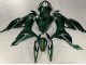 2019-2022 Kawasaki ZX6R Motorcycle Fairings - Dark Green
