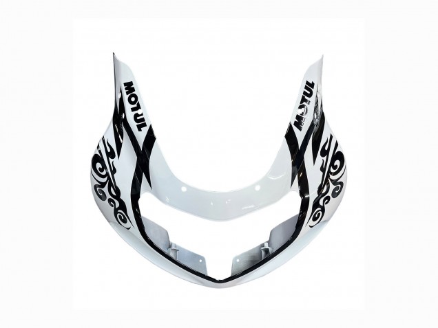 2000-2002 Suzuki GSXR1000 Motorcycle Fairings - White Black Motul Corona