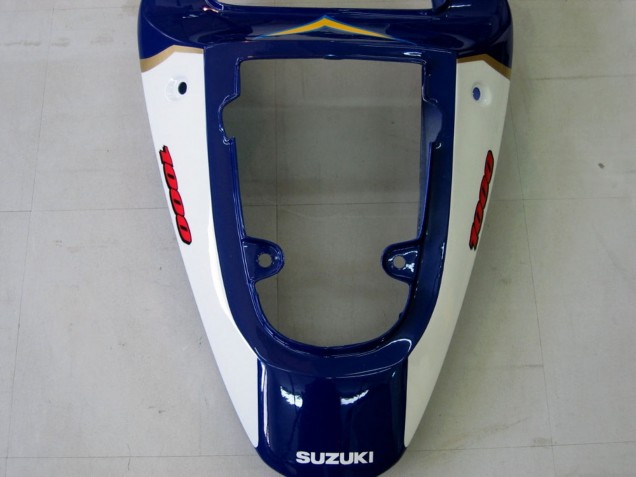 2000-2002 Suzuki GSXR1000 Motorcycle Fairings - Yellow Dark Blue White Motul Corona