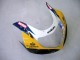 2000-2002 Suzuki GSXR1000 Motorcycle Fairings - Yellow Dark Blue White Motul Corona