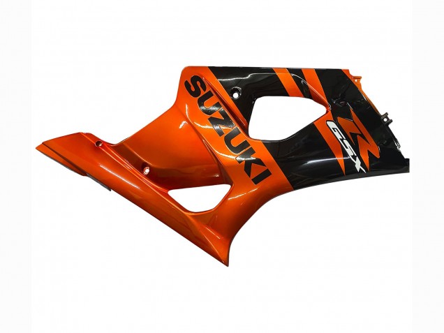 2003-2004 Suzuki GSXR 1000 Motorcycle Fairing - Burnt Orange Glossy Black
