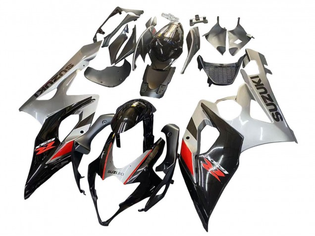 2005-2006 Suzuki GSXR 1000 Motorcycle Fairing - Black Grey Red