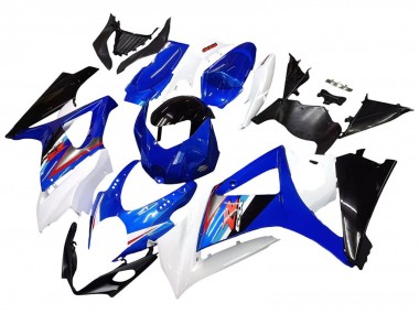 2007-2008 Suzuki GSXR 1000 Motorcycle Fairings - White Blue Black Red