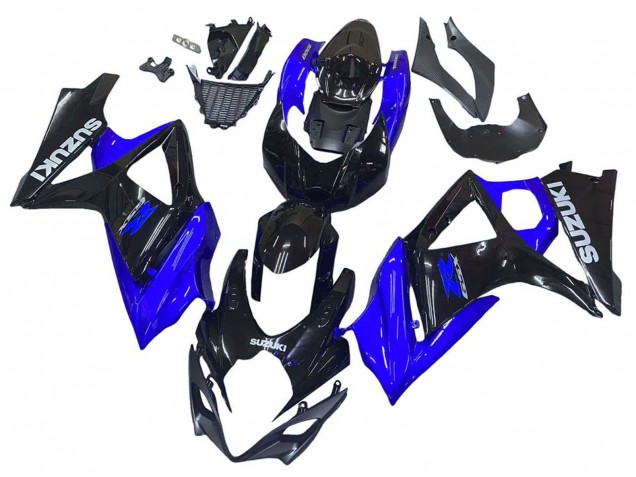 2007-2008 Suzuki GSXR 1000 Motorcycle Fairing Kits - Blue Glossy Black