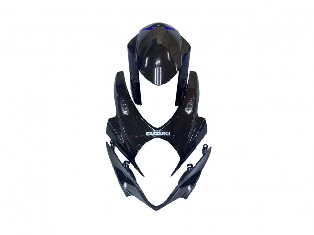 2007-2008 Suzuki GSXR 1000 Motorcycle Fairing Kits - Blue Glossy Black