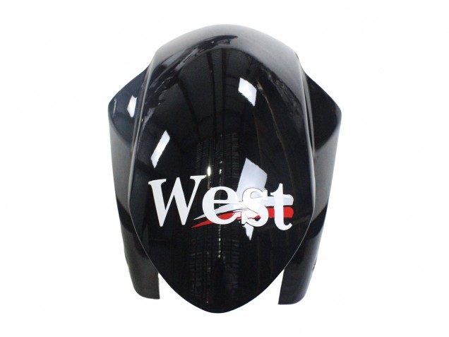 2007-2008 Suzuki GSXR 1000 Motorcycle Fairings - Glossy Black White West