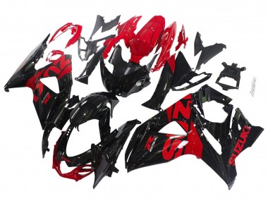 2009-2016 Suzuki GSXR 1000 Motorcycle Fairing Kits - Glossy Black Red