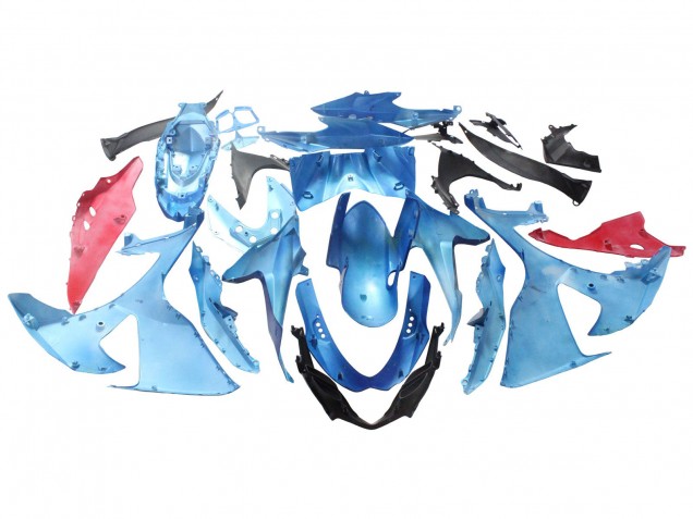 2009-2016 Suzuki GSXR 1000 Motorcycle Fairings - Light Blue Green Red Motul