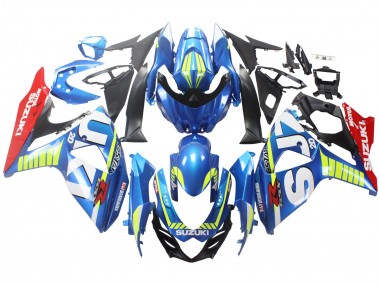 2009-2016 Suzuki GSXR 1000 Motorcycle Fairings - Light Blue Green Red Motul