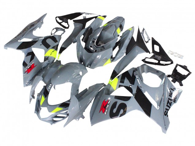 2009-2016 Suzuki GSXR 1000 Motorcycle Fairings - Grey Neon Yellow Black Motul