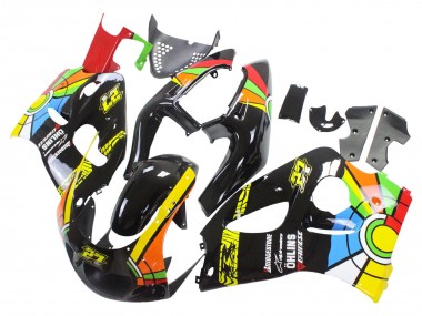 1996-2000 Suzuki GSXR 600 / GSXR 750 Motorcycle Fairings - Black Multicolor 27