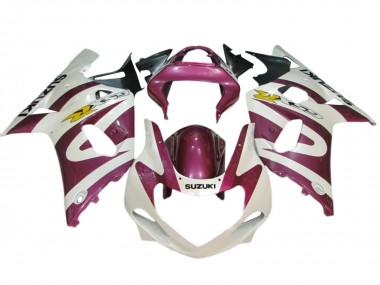 2001-2003 Suzuki GSXR 600 / GSXR 750 Motorcycle Fairings - White Pink Yellow