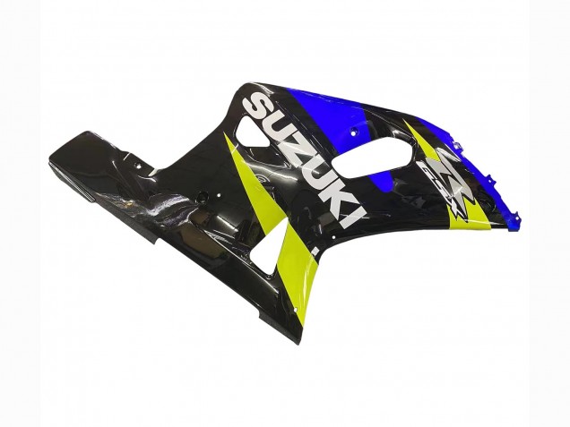 2001-2003 Suzuki GSXR 600 / GSXR 750 Motorcycle Fairings - Blue Yellow Glossy Black