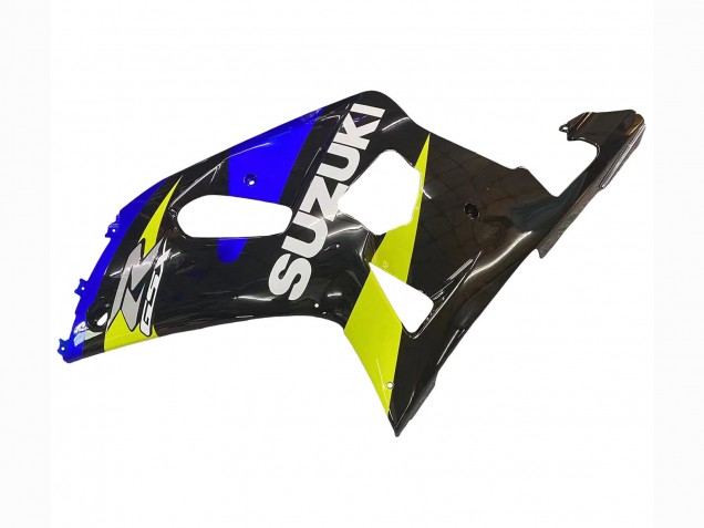 2001-2003 Suzuki GSXR 600 / GSXR 750 Motorcycle Fairings - Blue Yellow Glossy Black