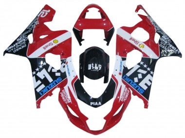 2004-2005 Suzuki GSXR 600 / GSXR 750 Motorcycle Fairings - Red White Black Blue