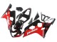 2004-2005 Suzuki GSXR 600 / GSXR 750 Motorcycle Fairings - Glossy Black Red Jordan Michelin